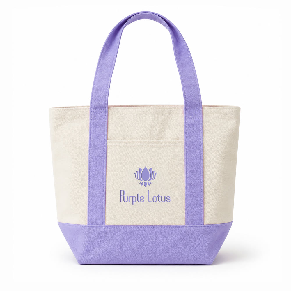 Purple Lotus Tote